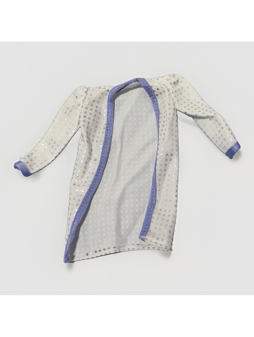 Vintage 1981 Barbie Designer Originals White Delight Jacket Silver Dots 3799